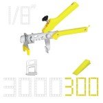 Tile Leveling System with Pliers and Spacers Kit