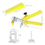 Tile Leveling System with Pliers and Spacers Kit