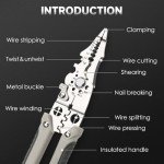 Heavy-Duty Multifunctional Wire Stripper and Crimper