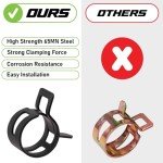 130-Piece Spring Hose Clamps with Pliers Set