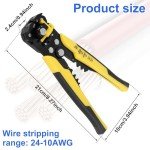 Adjustable Wire Stripper and Cutter Tool, Yellow