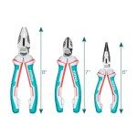 TOTAL 3-Piece Reinforced Pliers Set