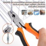 Wire Cage Buckle Clips and Pliers Set - 300 Pcs