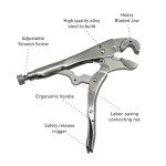Locking Pliers with Wire Cutter & 3-Side Jaw