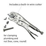 Locking Pliers with Wire Cutter & 3-Side Jaw