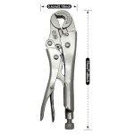 Locking Pliers with Wire Cutter & 3-Side Jaw