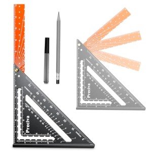 Preciva 12" Foldable Carpenter Square Ruler Tool