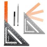 Preciva 12" Foldable Carpenter Square Ruler Tool