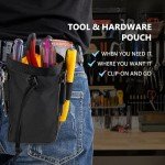 Clip-On Tool Belt Bag and Pouch for Tools