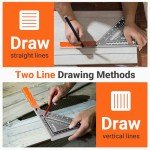 Preciva 12" Foldable Carpenter Square Ruler Tool