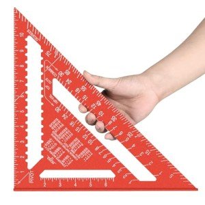Beslands 12-Inch Aluminum Rafter Square Tool