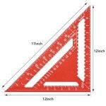 12-Inch Aluminum Rafter Square Carpenter Tool