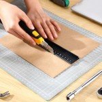 Aluminum L-Type Safety Ruler with Finger Guard