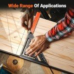 Preciva 12" Foldable Carpenter Square Ruler Tool