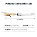 Stainless Steel Seed Dibber with Wooden Handle