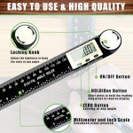 PDDYIER 2-in-1 Angle Finder Protractor Tool