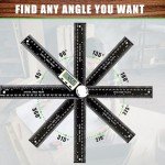PDDYIER 2-in-1 Angle Finder Protractor Tool