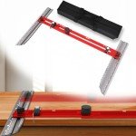 Adjustable Stair Tread Template Tool with Depth Gauge