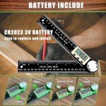 PDDYIER 2-in-1 Angle Finder Protractor Tool