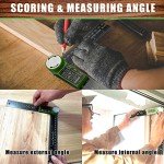 PDDYIER 2-in-1 Angle Finder Protractor Tool