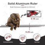 Adjustable Stair Tread Template Tool with Depth Gauge