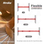 Adjustable Stair Tread Template Tool with Depth Gauge