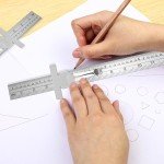 Set of 3 Pocket Rulers - 6 Inch Stainless Steel