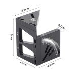 3D Multi-Angle Measuring Ruler for Woodworking