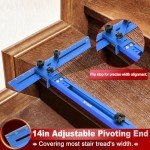 Adjustable Stair Tread Template Measuring Tool
