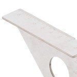 SEEK RARE Stainless Steel Multi-Angle Measuring Ruler