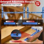 Adjustable Stair Tread Template Measuring Tool