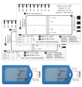 2 Pack ECG Ruler & EKG Calipers Set
