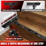 Stair Tread Measuring Tool with Adjustable Length