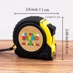 16FT Compact Retractable Tape Measure for Dad
