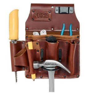 FESA 10-in-1 Leather Tool Pouch for Men