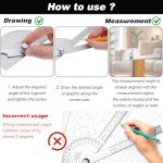 Stainless Steel Protractor Angle Finder for Woodworking
