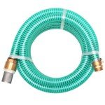 22.9 ft Tough Green Plastic Suction Hose