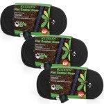 HZGREEN 50FT Soaker Hose 3-Pack for Gardens