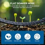Naicet 50FT Soaker Hose for Gardens & Lawns