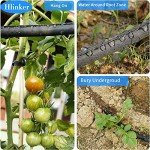 Hlinker 100 ft Flat Soaker Hose for Garden