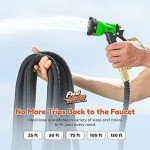 Lightweight Expandable No-Kink Garden Hose 150 FT