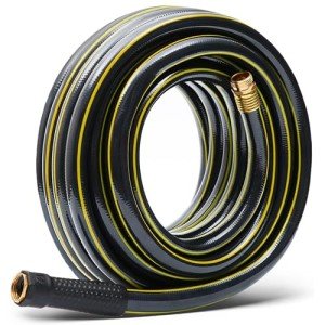Solution4Patio 25 ft Black Garden Hose - Kink-Free
