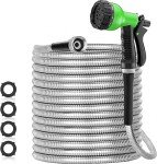 25ft 304 Stainless Steel Heavy Duty Garden Hose
