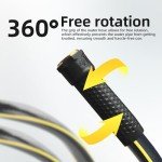 Heavy-Duty 25 ft Black Garden Hose - Kink-Free