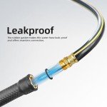 Heavy-Duty 25 ft Black Garden Hose - Kink-Free