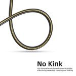 Heavy-Duty 25 ft Black Garden Hose - Kink-Free