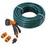 15m PVC Reinforced Hose with Fittings & Spray Gun