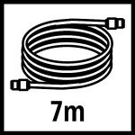 Einhell Brass Suction Hose - 7 Meters Long
