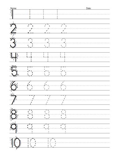 Handwriting Practice Book for Kids Ages 6-10 : Printing workbook for Grades 1, 2 & 3, Learn to Trace Alphabet Letters and Numbers 1-100, Sight Words, ... and Math Drills for Grades 1, 2, 3 & 4)
