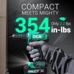 DCA 20V Cordless Hammer Drill Set with Bits